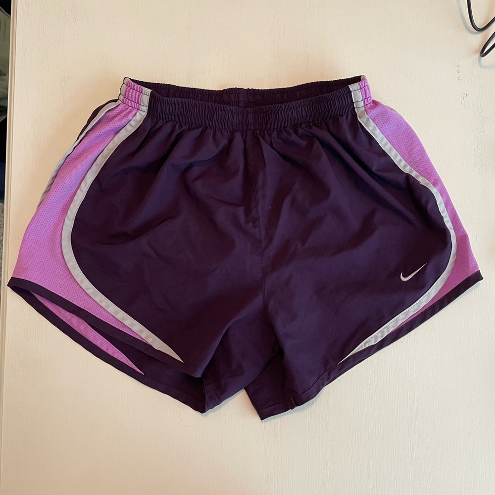 Nike Purple tempo dri fit shorts